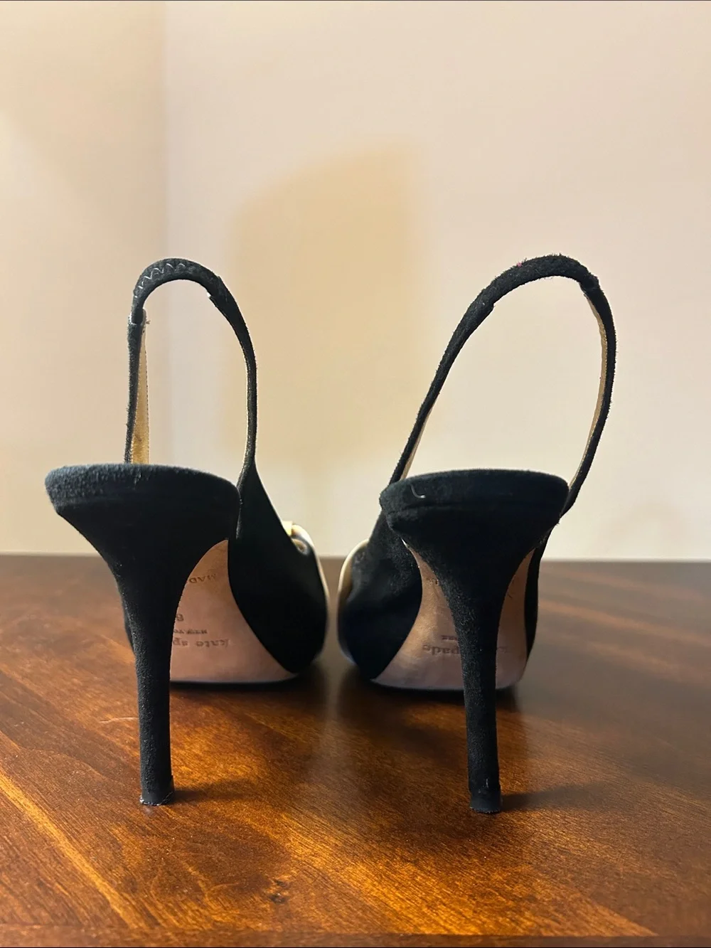 kate spade Suede Slingback Ribbon Heels